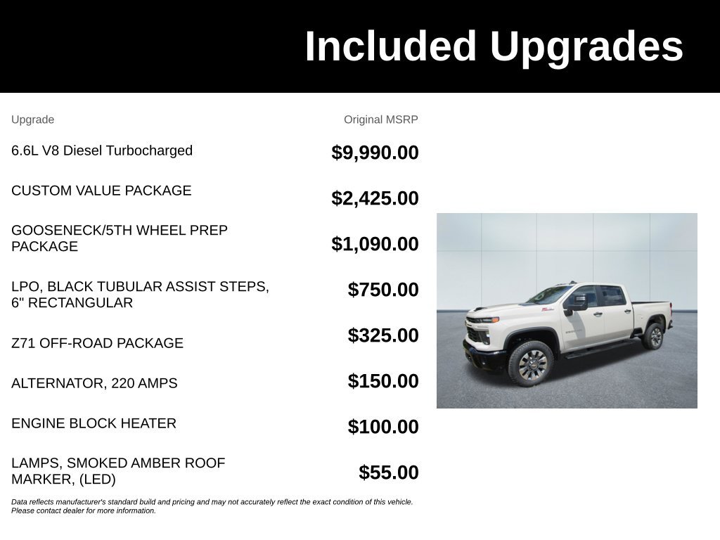 New 2026 Chevrolet Silverado 2500 Custom w/ Custom Value Package AWD/4WD image 6