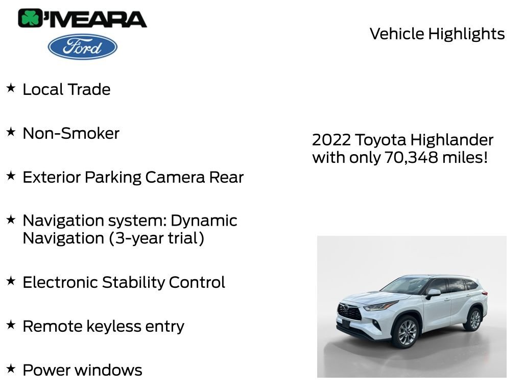 Used 2022 Toyota Highlander Limited AWD/4WD image 7