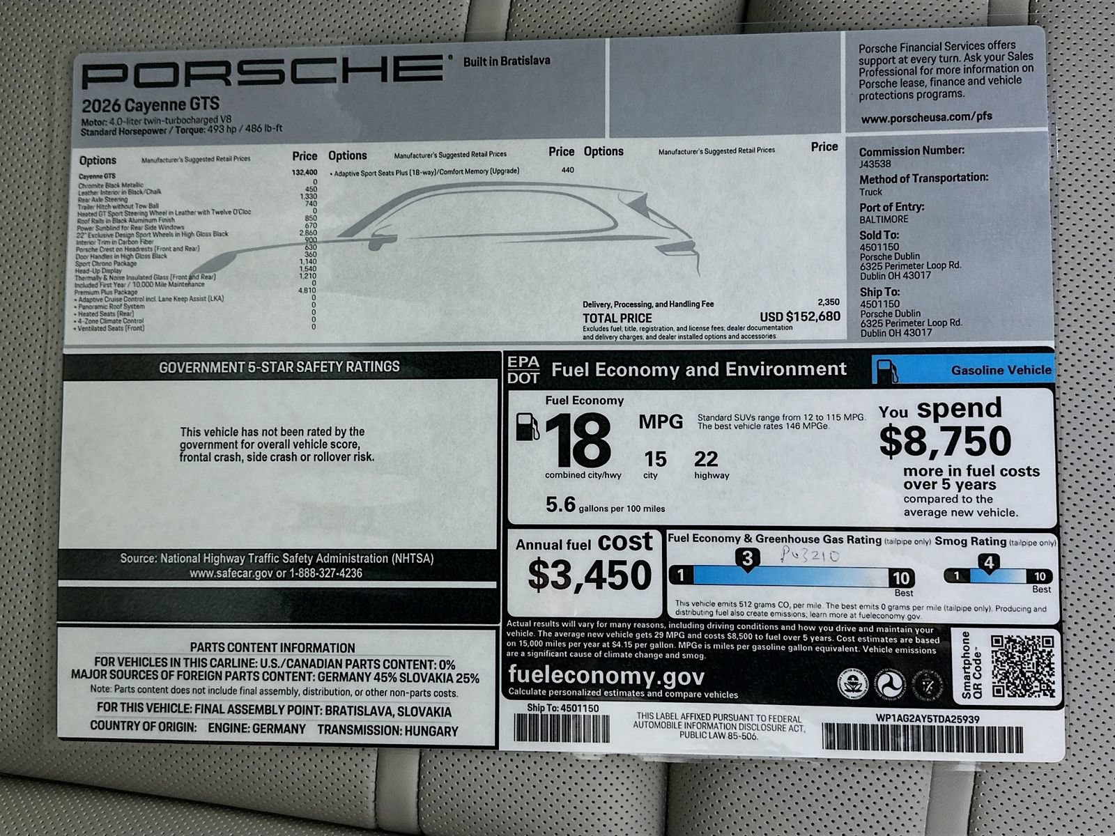 New 2026 Porsche Cayenne GTS AWD/4WD image 47