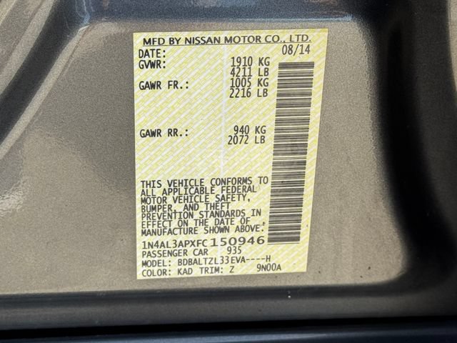 Used 2015 Nissan Altima 2.5 SL w/ Technology Package FWD image 27