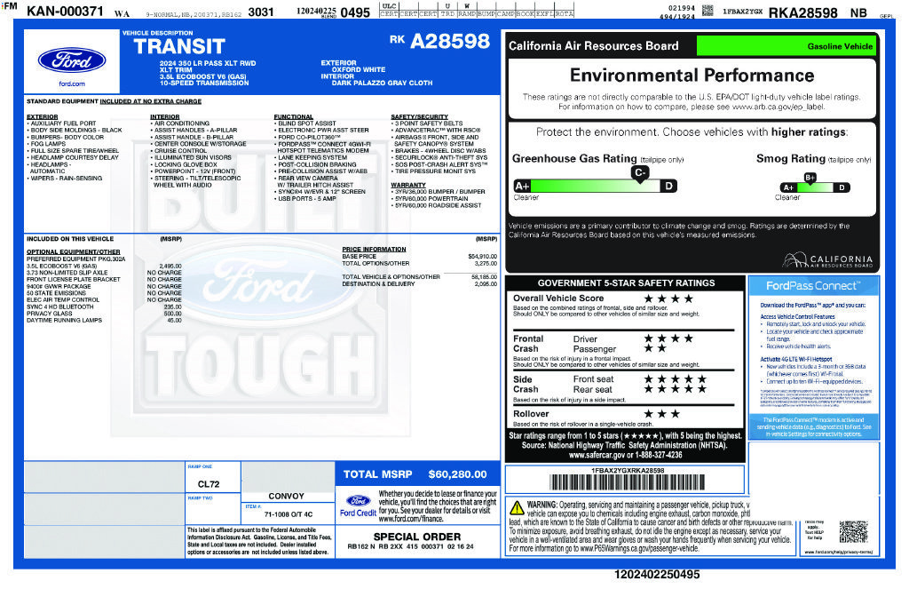 Used 2024 Ford Transit 350 XLT RWD image 40