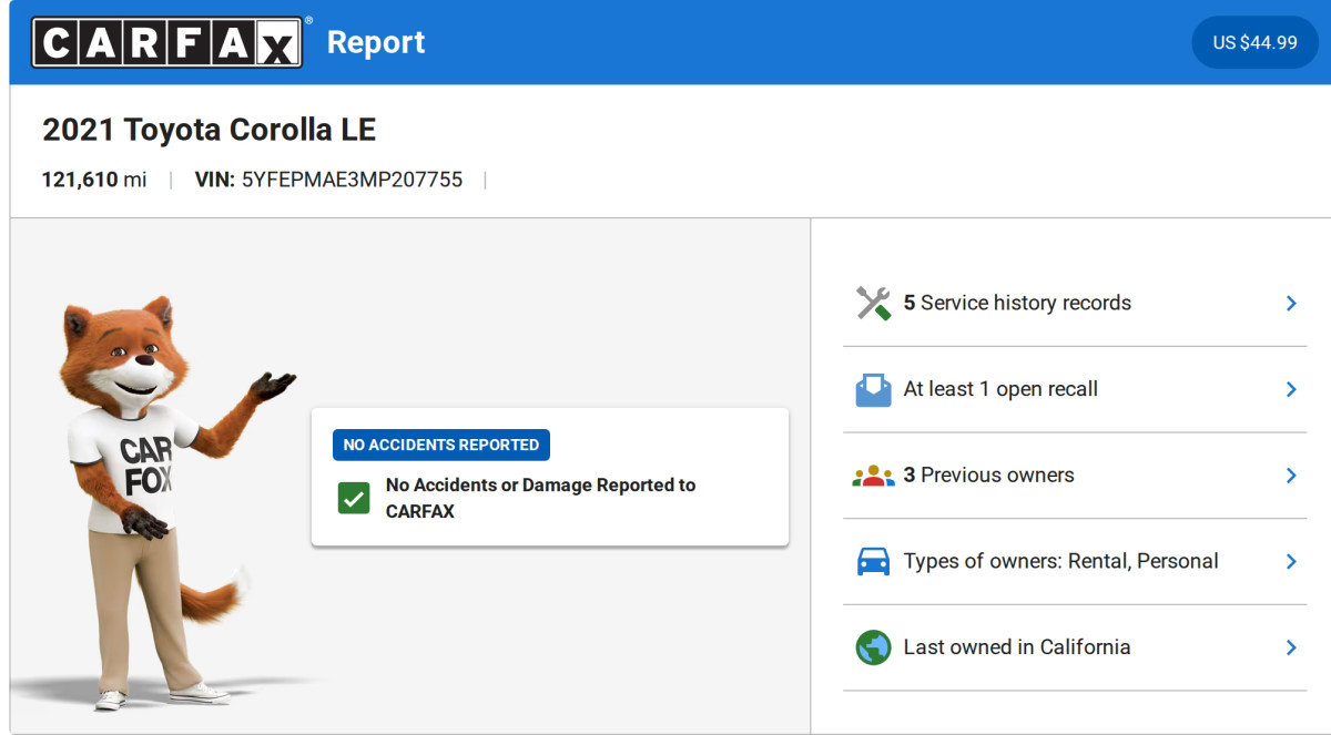 Used 2021 Toyota Corolla LE image 3