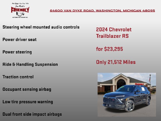 Used 2024 Chevrolet TrailBlazer RS w/ Driver Confidence Package FWD image 15