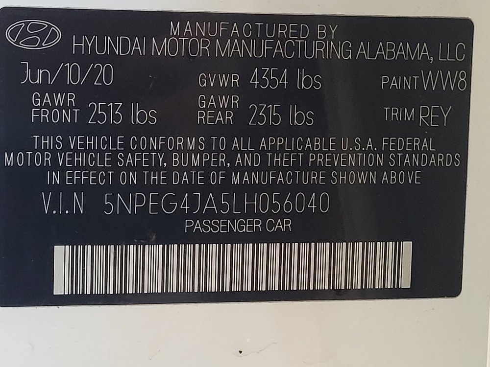 Used 2020 Hyundai Sonata SE w/ Preferred Accessory Package image 33