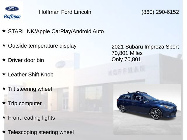 Used 2021 Subaru Impreza 2.0i Sport AWD/4WD image 26