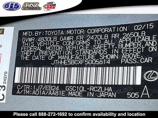 Used 2015 Lexus RC 350 w/ F Sport w/Summer Tires image 20