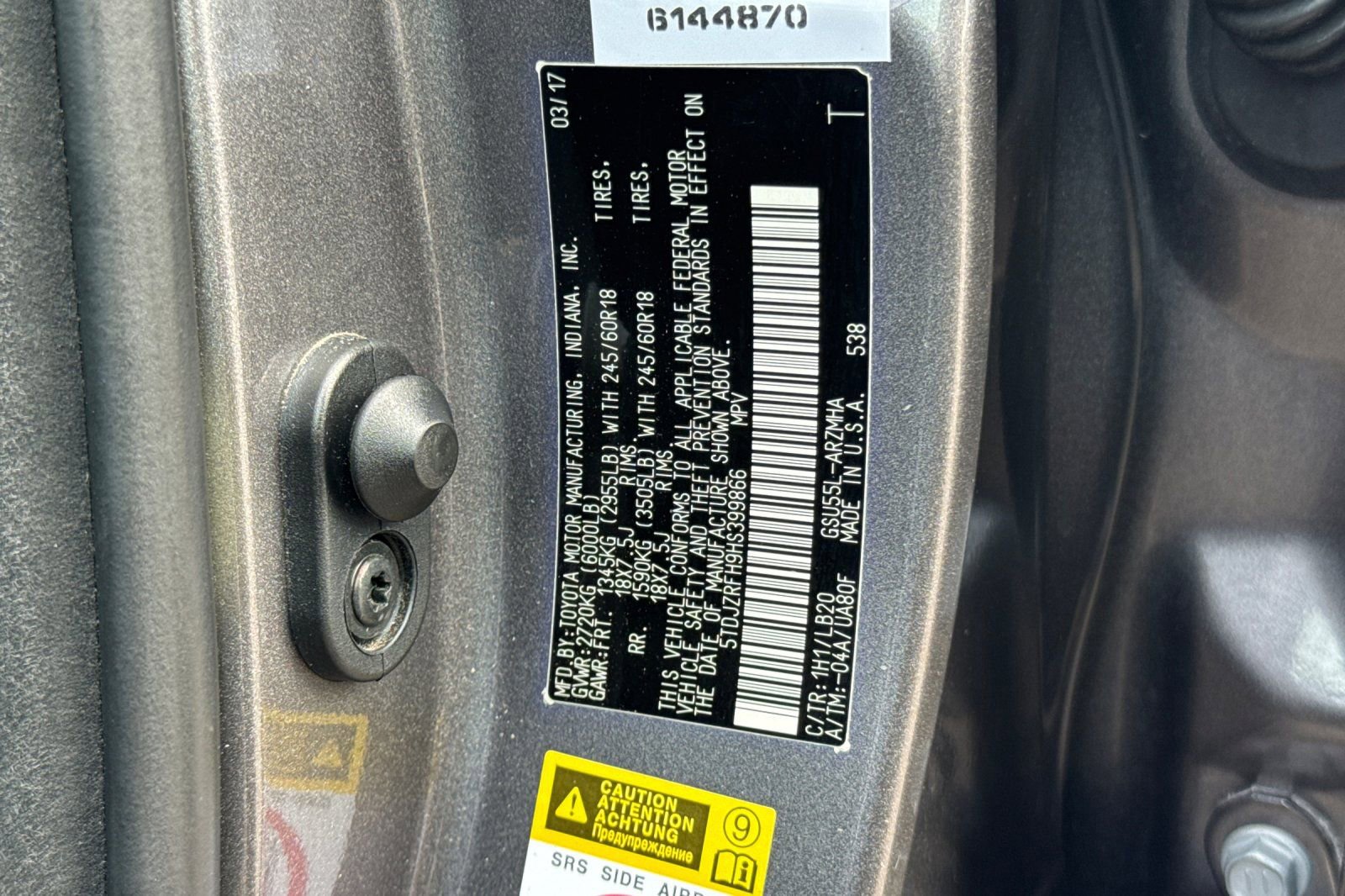 Used 2017 Toyota Highlander XLE image 30