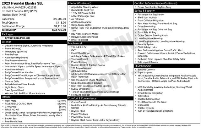 Used 2023 Hyundai Elantra SEL image 10