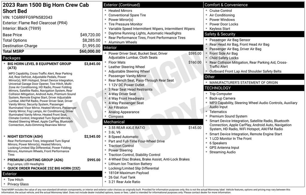 Used 2023 RAM 1500 Big Horn AWD/4WD image 13