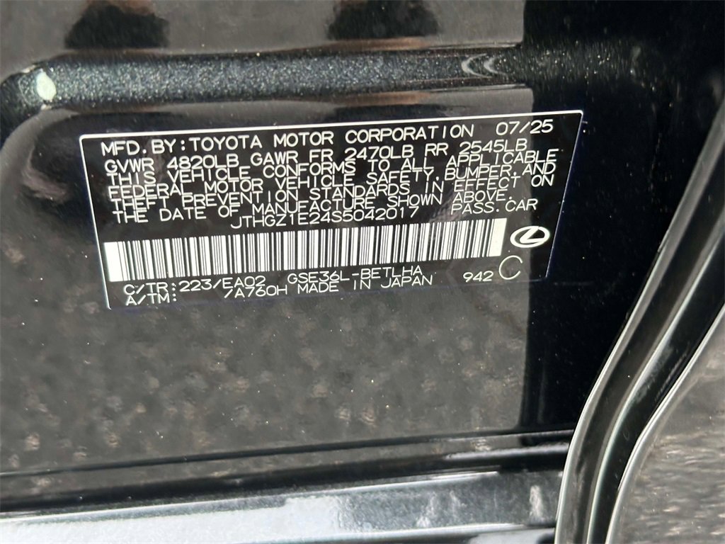 New 2025 Lexus IS 350 F Sport w/ Navigation Package image 16