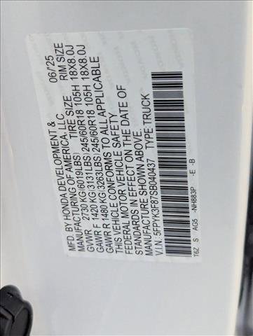 New 2025 Honda Ridgeline Black Edition image 16