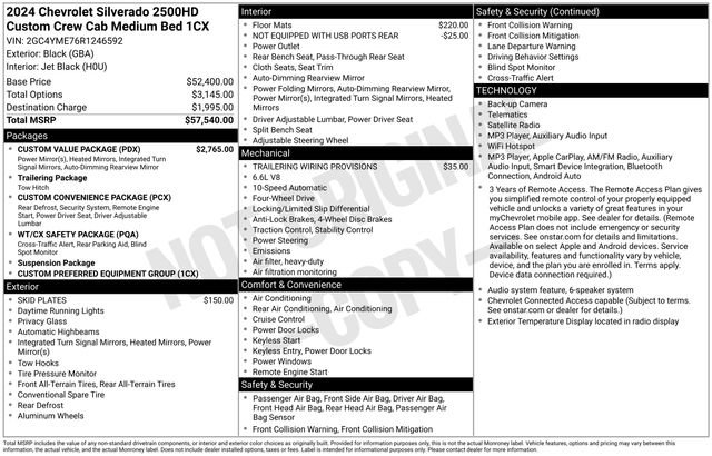 Certified 2024 Chevrolet Silverado 2500 Custom w/ Custom Value Package AWD/4WD image 15