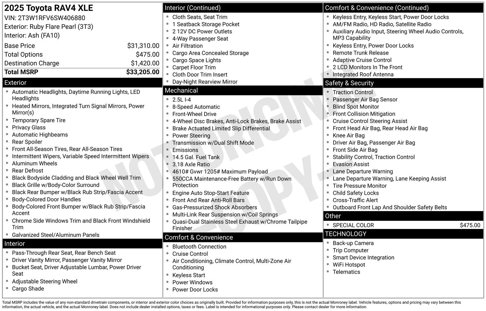 Used 2025 Toyota RAV4 XLE FWD image 41