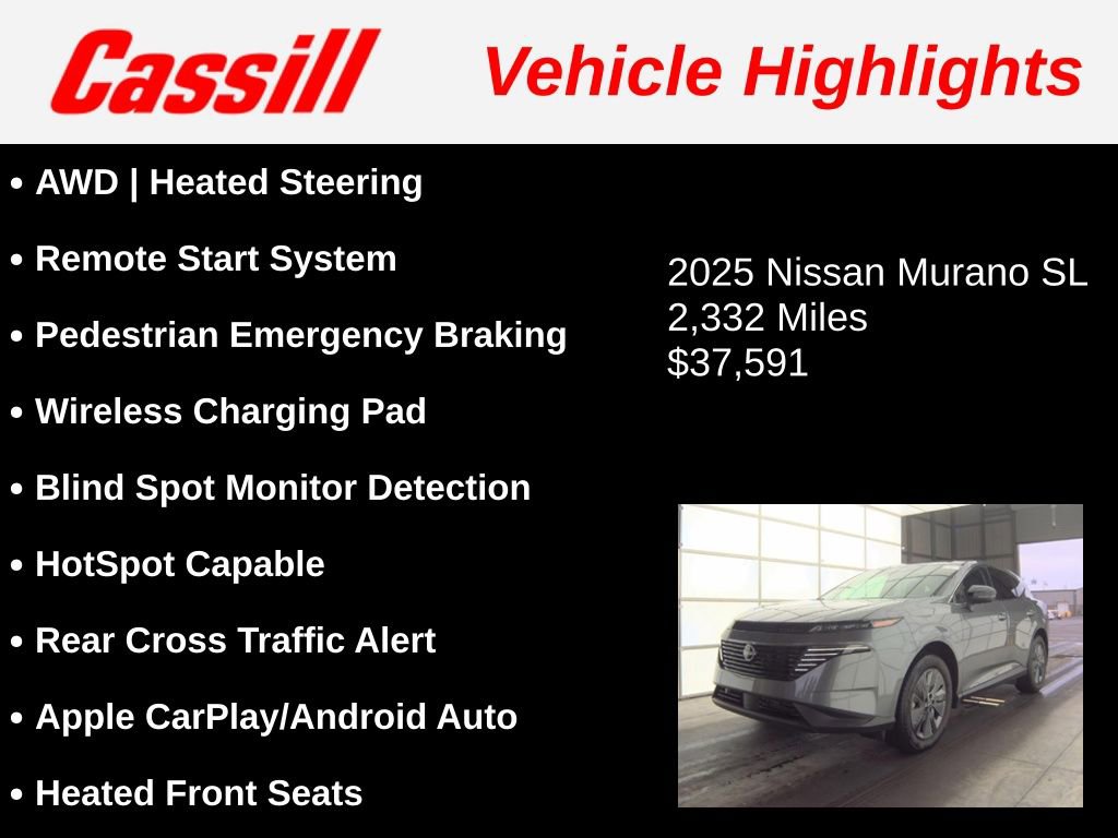 Used 2025 Nissan Murano SL AWD/4WD image 3