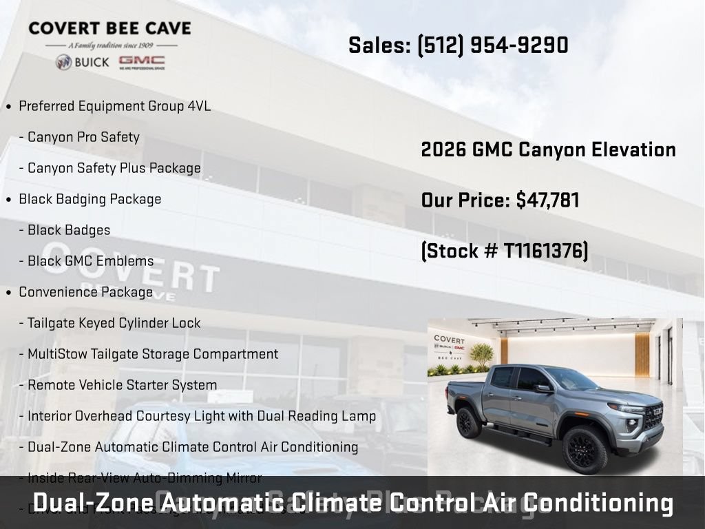 New 2026 GMC Canyon Elevation w/ Convenience Package AWD/4WD image 12
