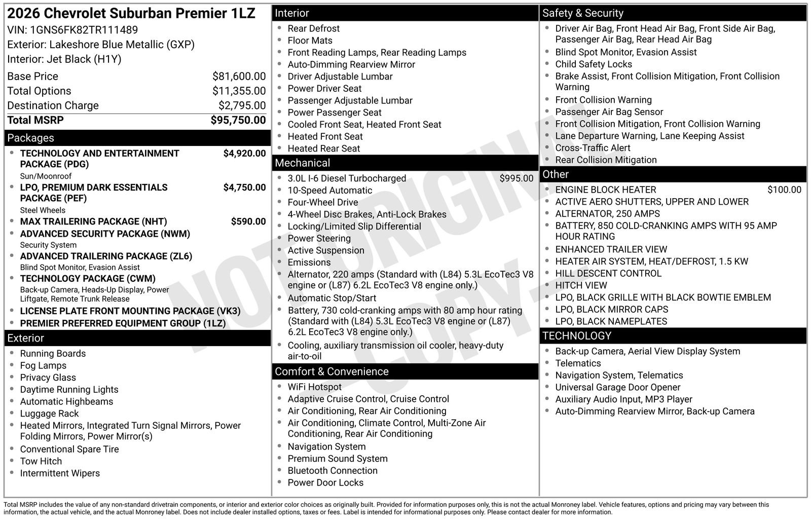 New 2026 Chevrolet Suburban Premier image 5