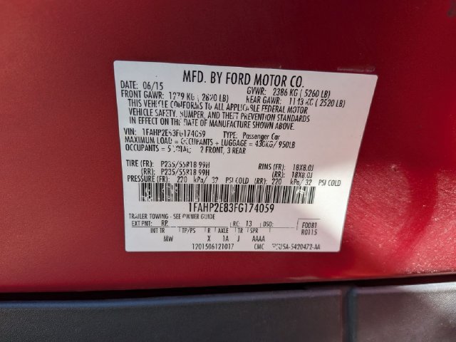 Used 2015 Ford Taurus SEL w/ Equipment Group 201A FWD image 24