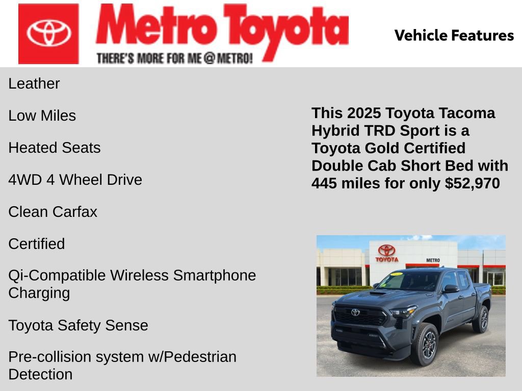 Certified 2025 Toyota Tacoma TRD Sport image 6