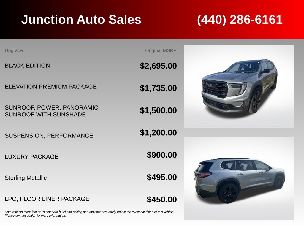 Used 2026 GMC Acadia Elevation w/ Black Edition AWD/4WD image 5