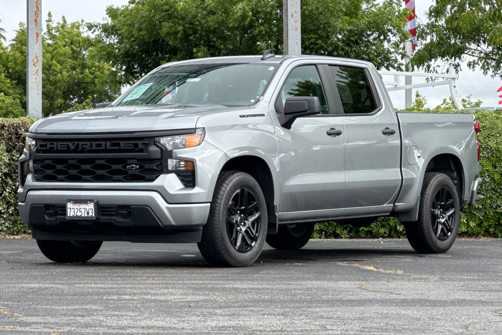 Used 2024 Chevrolet Silverado 1500 Custom w/ LPO, Dark Essentials Package RWD image 8
