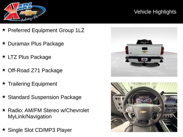 Certified 2018 Chevrolet Silverado 2500 LTZ w/ Duramax Plus Package AWD/4WD image 2