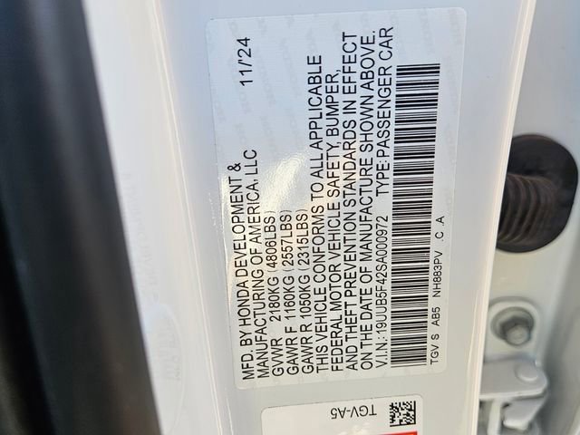 Certified 2025 Acura TLX w/ Technology Package image 16