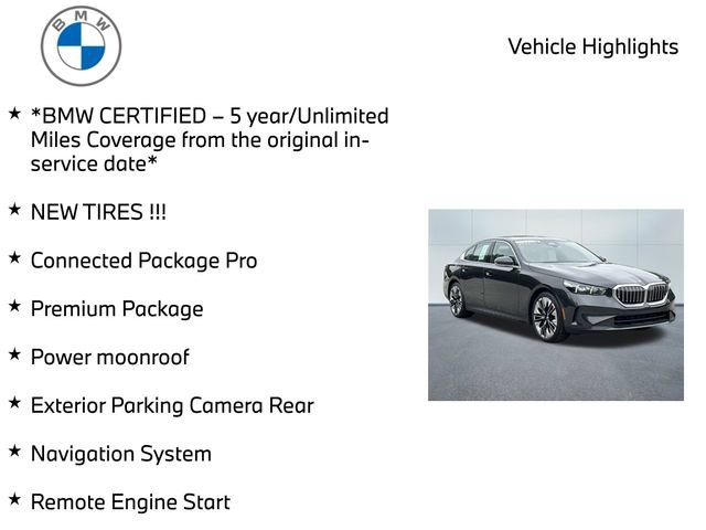 Certified 2024 BMW 530i xDrive w/ Premium Package AWD/4WD image 10