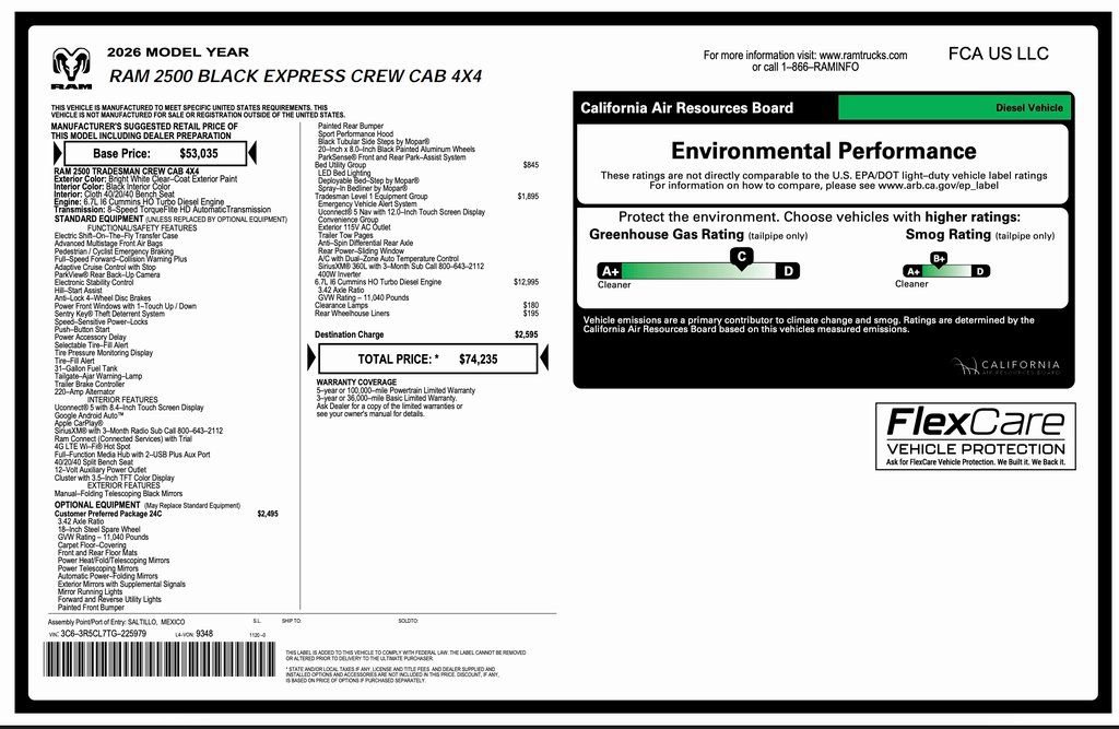 New 2026 RAM 2500 Tradesman image 2