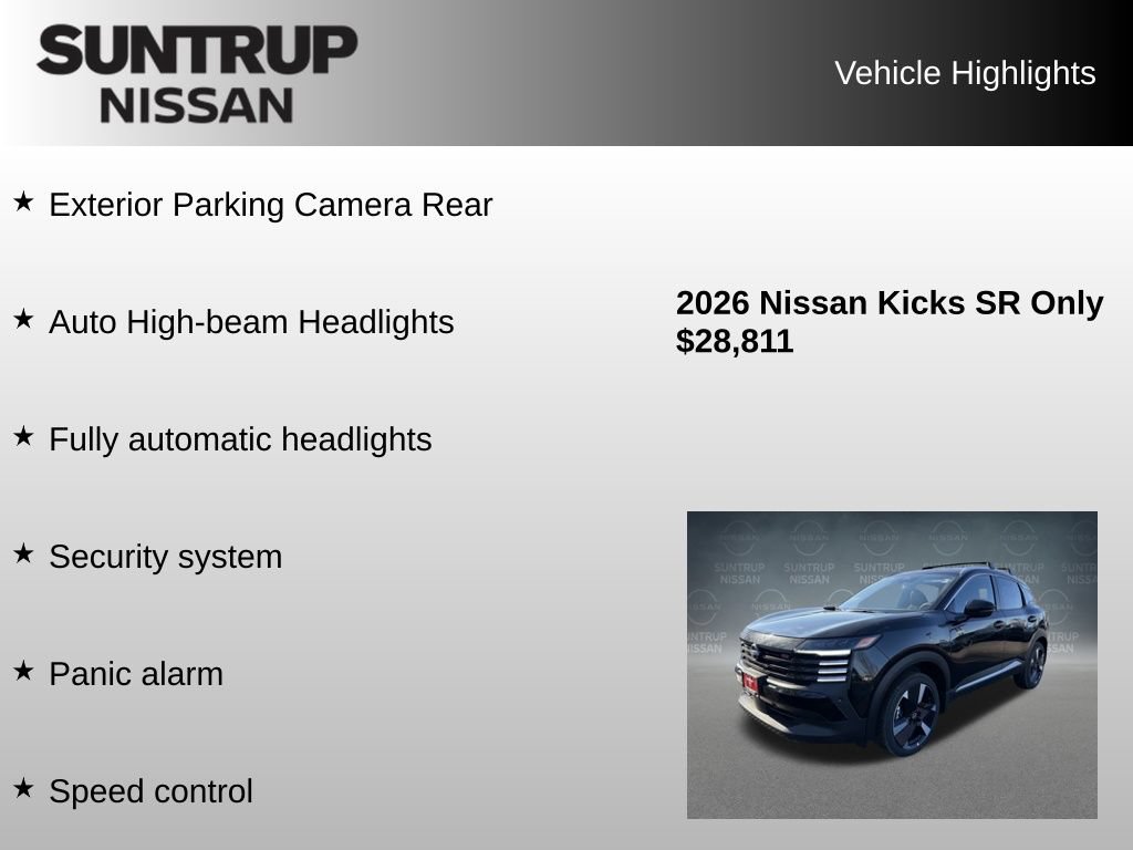 Used 2026 Nissan Kicks SR w/ Cold Weather Package AWD/4WD image 38