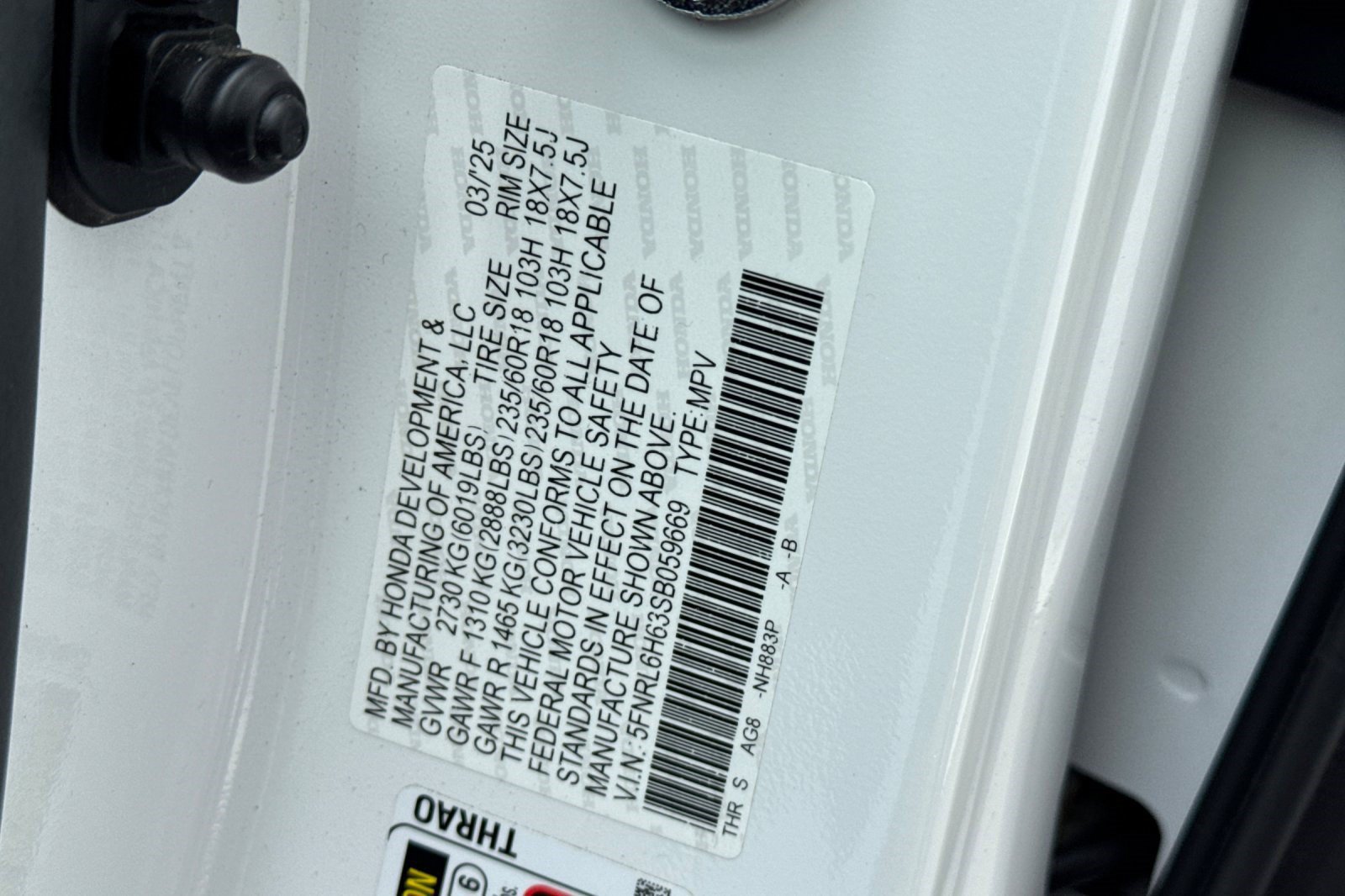 Certified 2025 Honda Odyssey EX-L image 26