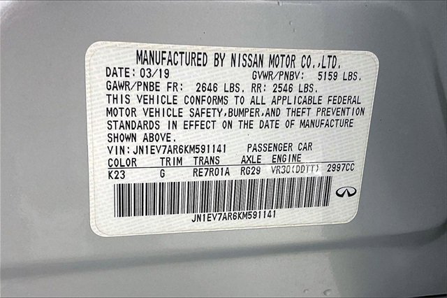 Used 2019 INFINITI Q50 Signature Edition w/ Cargo Package (L96) image 34