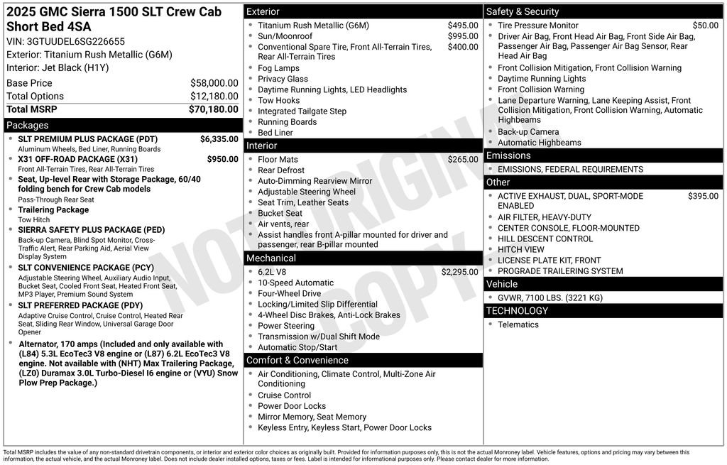 New 2025 GMC Sierra 1500 SLT w/ SLT Premium Plus Package image 49