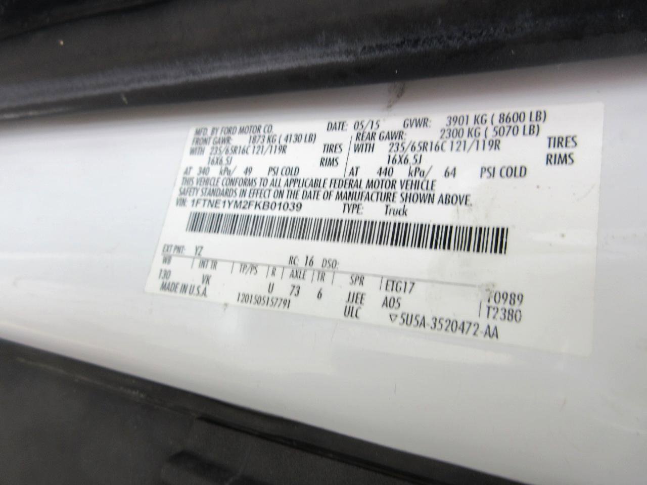 Used 2015 Ford Transit 150 130 Low Roof image 23