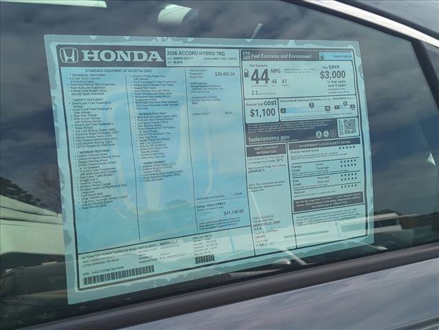 New 2026 Honda Accord Touring image 22