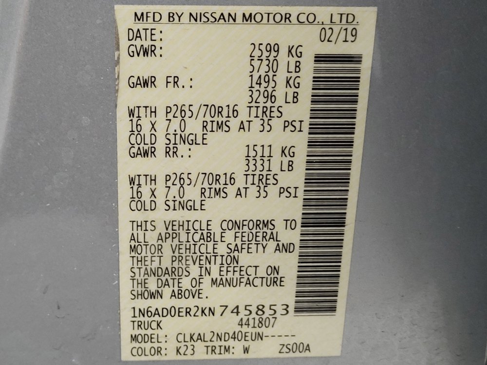 Used 2019 Nissan Frontier SV RWD image 33