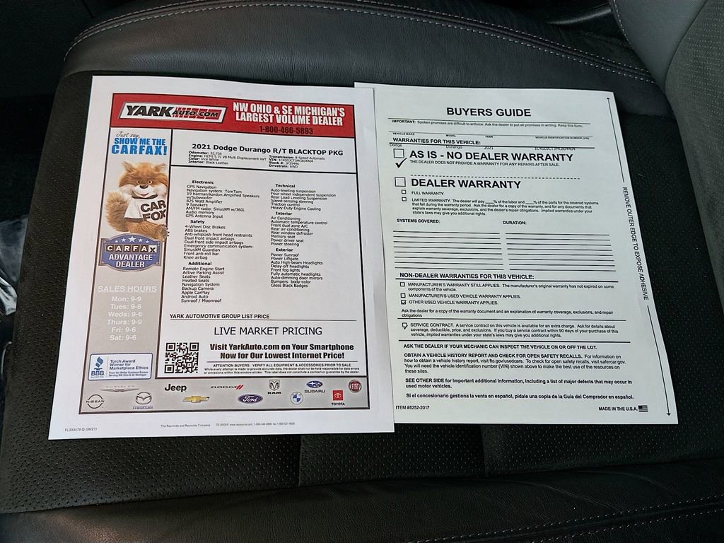 Certified 2021 Dodge Durango R/T w/ Blacktop Package image 16
