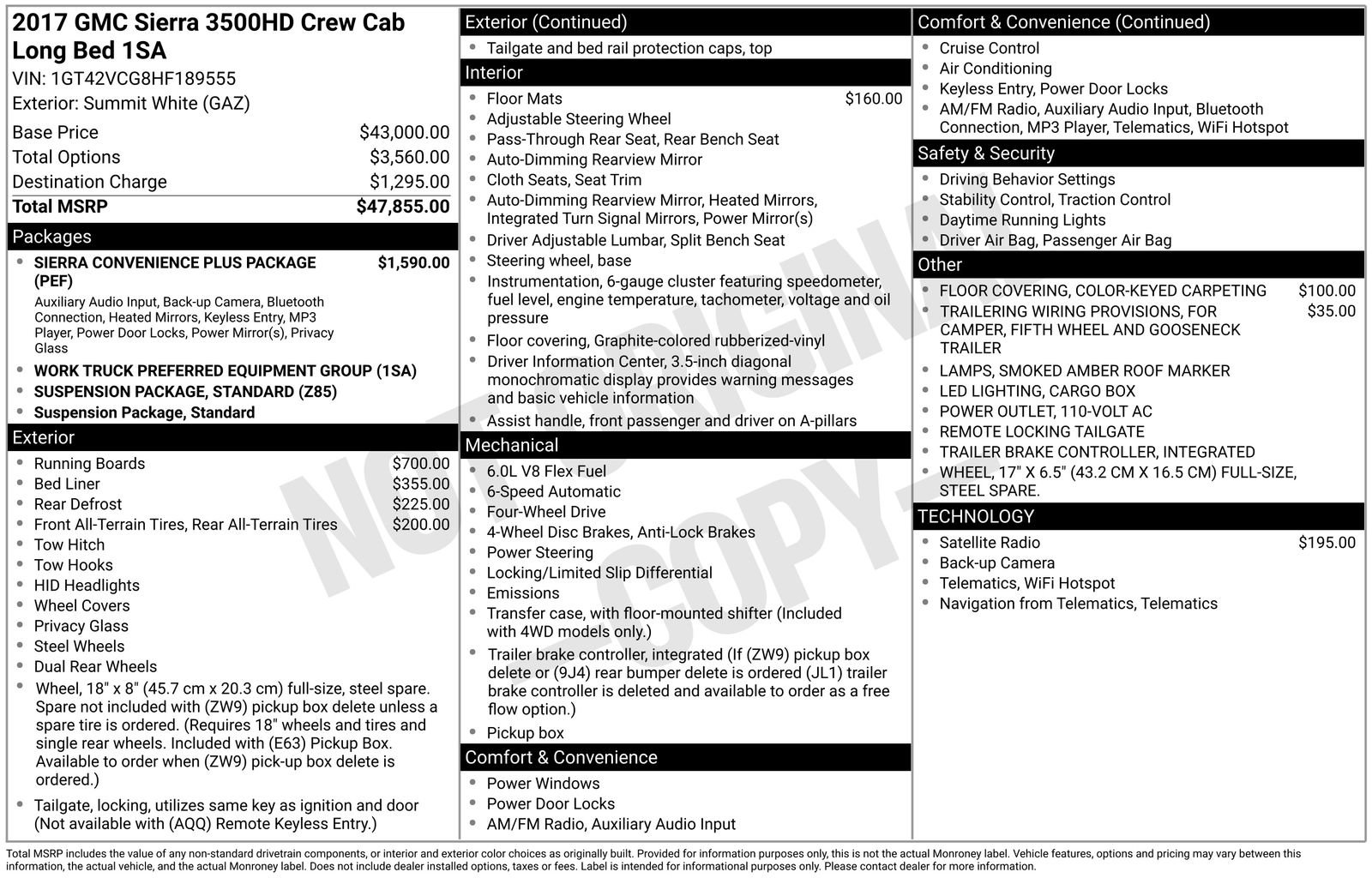 Used 2017 GMC Sierra 3500 4x4 Crew Cab image 3