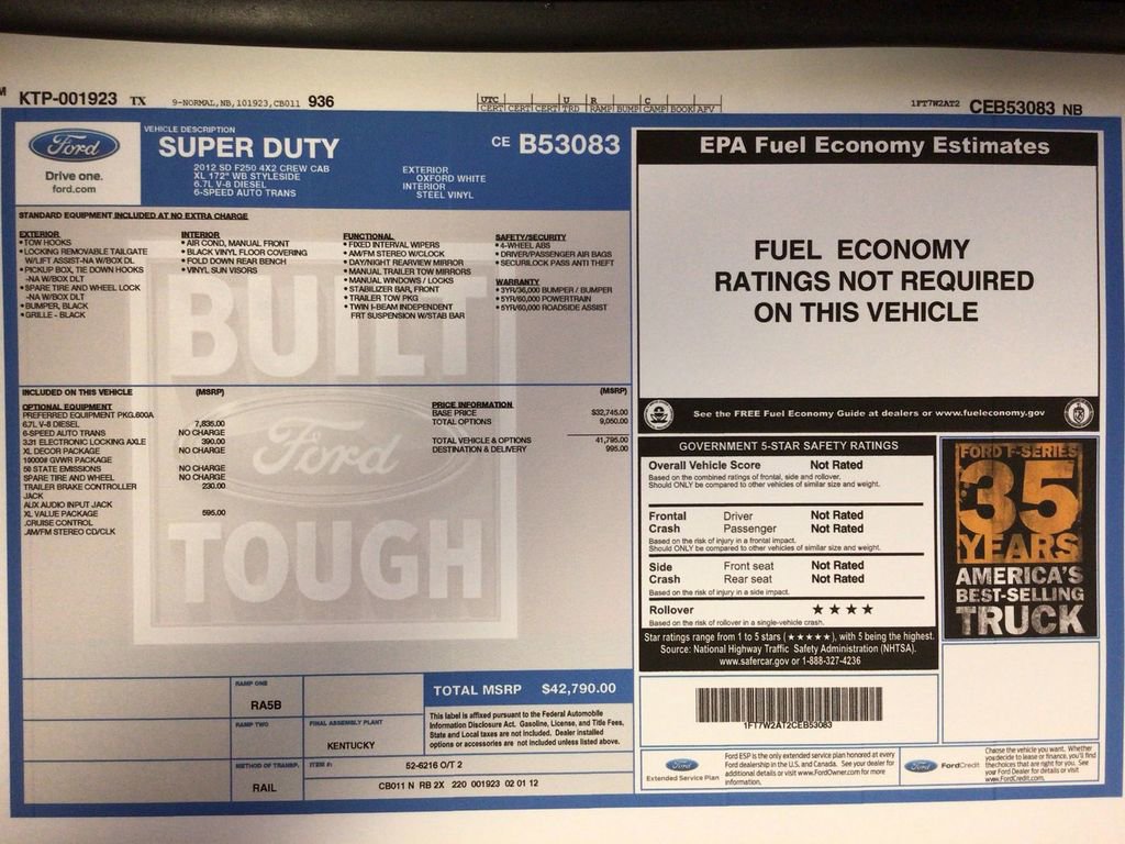 Used 2012 Ford F250 XL w/ XL Value Pkg RWD image 37