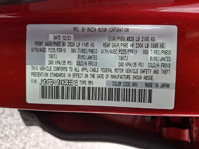 Certified 2022 MAZDA CX-5 AWD 2.5 Turbo image 29