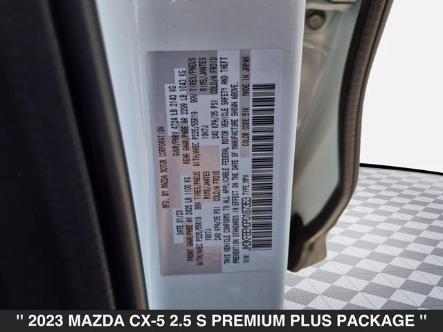 Certified 2023 MAZDA CX-5 AWD 2.5 S w/ Premium Plus Pkg image 38
