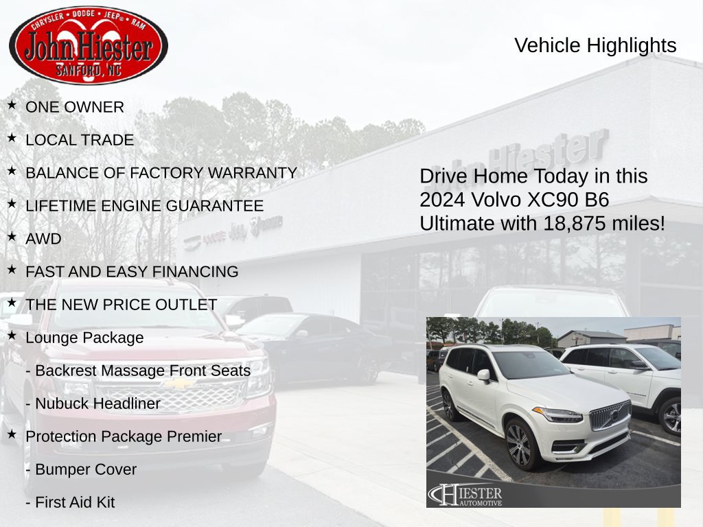 Used 2024 Volvo XC90 B6 Ultimate w/ Lounge Package AWD/4WD image 5
