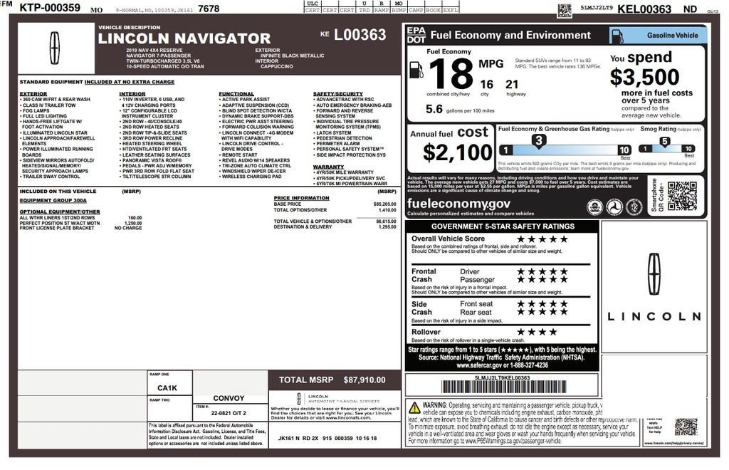 Used 2019 Lincoln Navigator Reserve AWD/4WD image 24