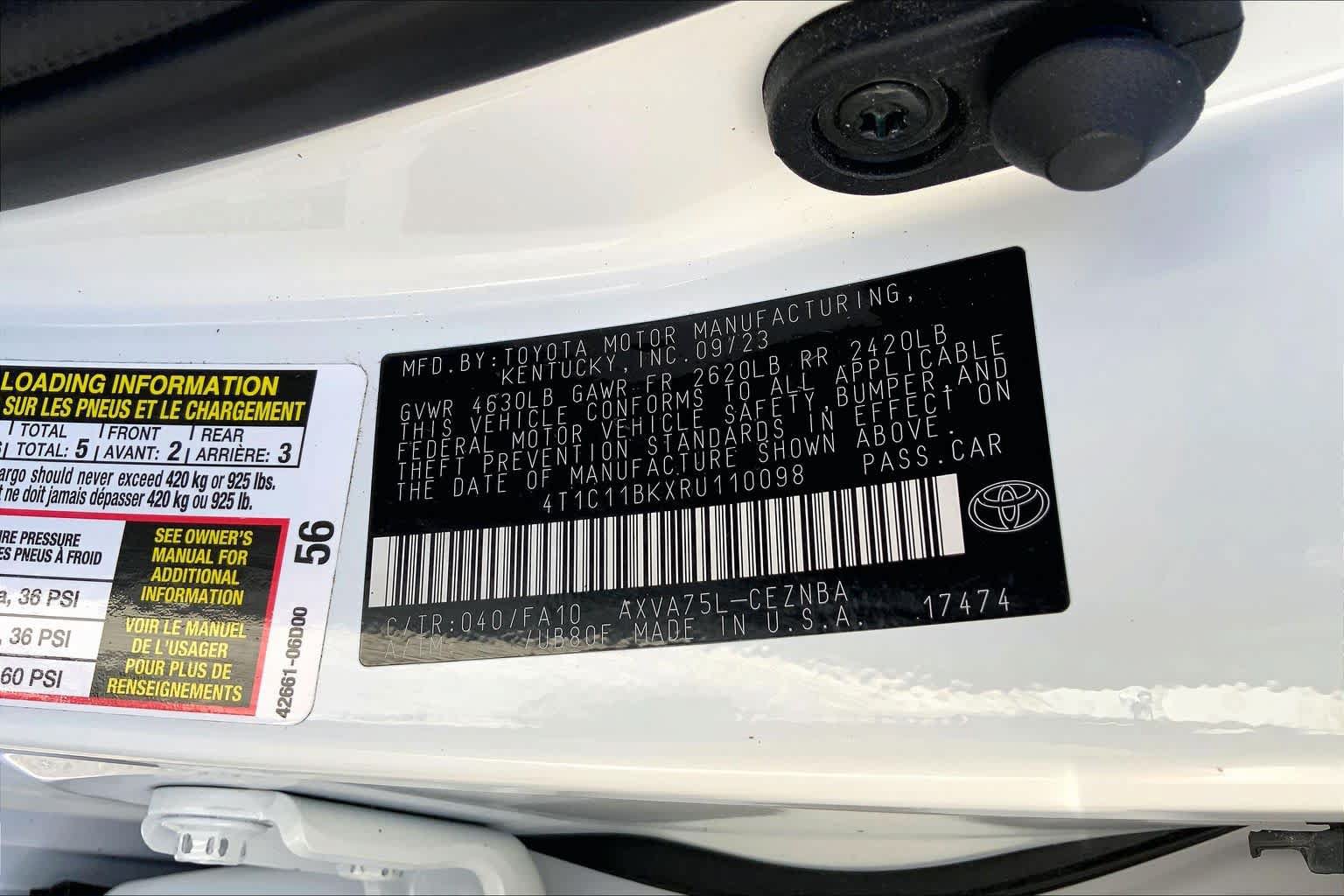 Used 2024 Toyota Camry LE AWD/4WD image 37
