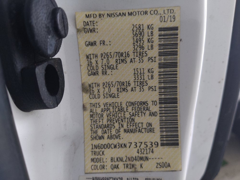 Used 2019 Nissan Frontier SV AWD/4WD image 33
