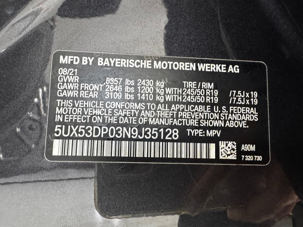 Used 2022 BMW X3 xDrive30i w/ Premium Package AWD/4WD image 11