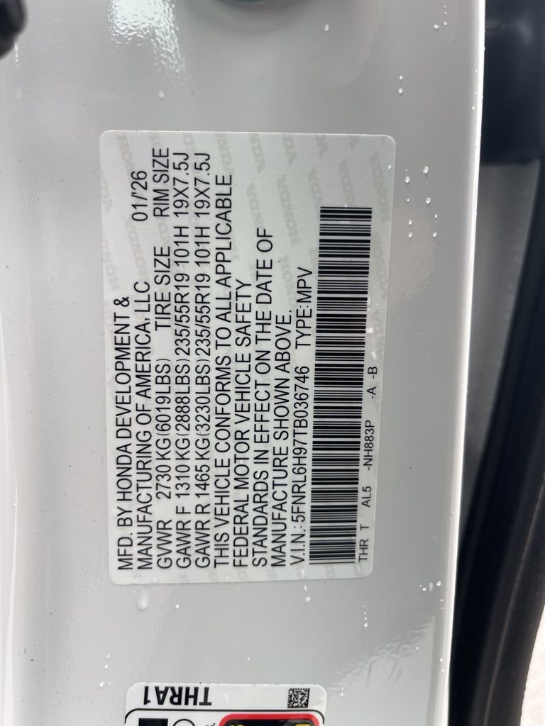 Certified 2026 Honda Odyssey Elite image 11