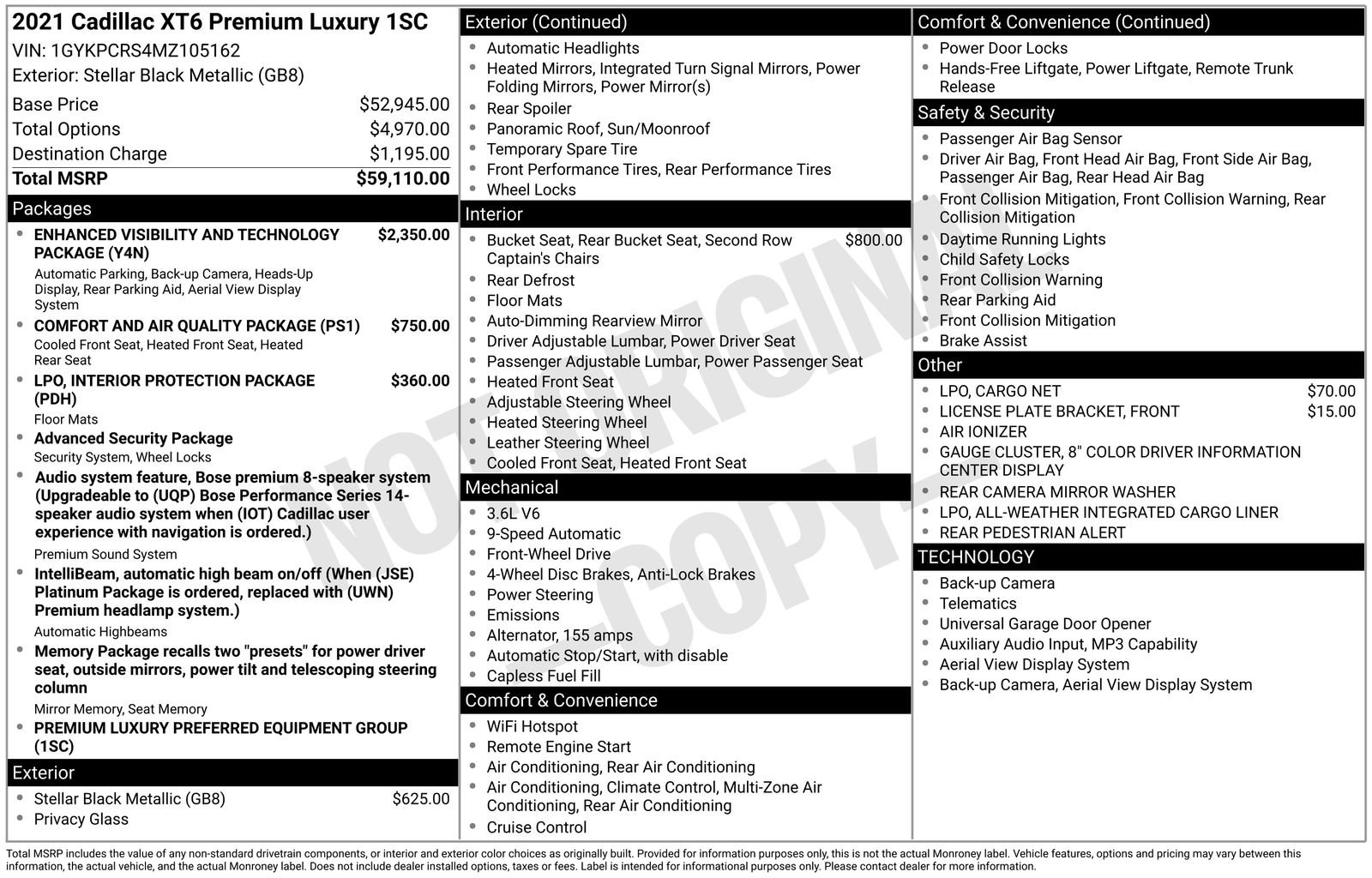 Used 2021 Cadillac XT6 Premium Luxury image 3