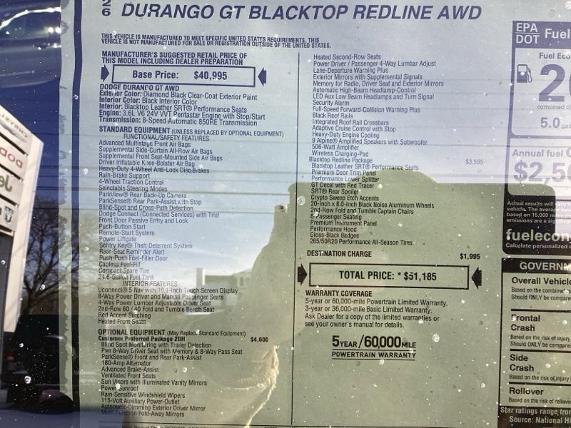New 2026 Dodge Durango GT AWD/4WD image 14