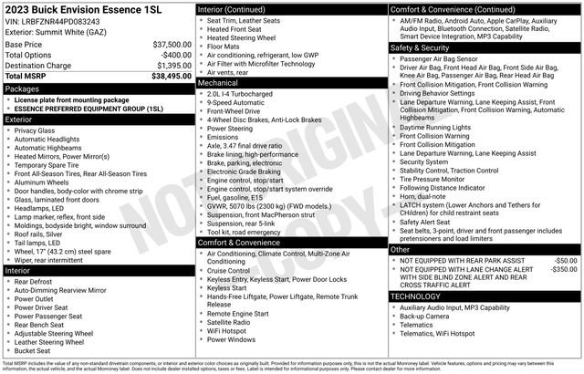Certified 2023 Buick Envision Essence FWD image 6