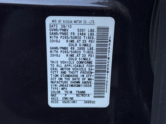 Used 2011 INFINITI FX35 2WD w/ Premium Pkg image 27